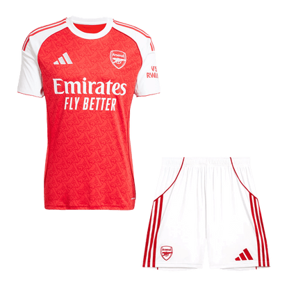 Arsenal Home Soccer Jersey Kit(Jersey+Shorts) 2025/26 Red