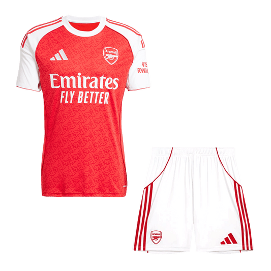 Arsenal Home Soccer Jersey Kit(Jersey+Shorts) 2025/26 Red