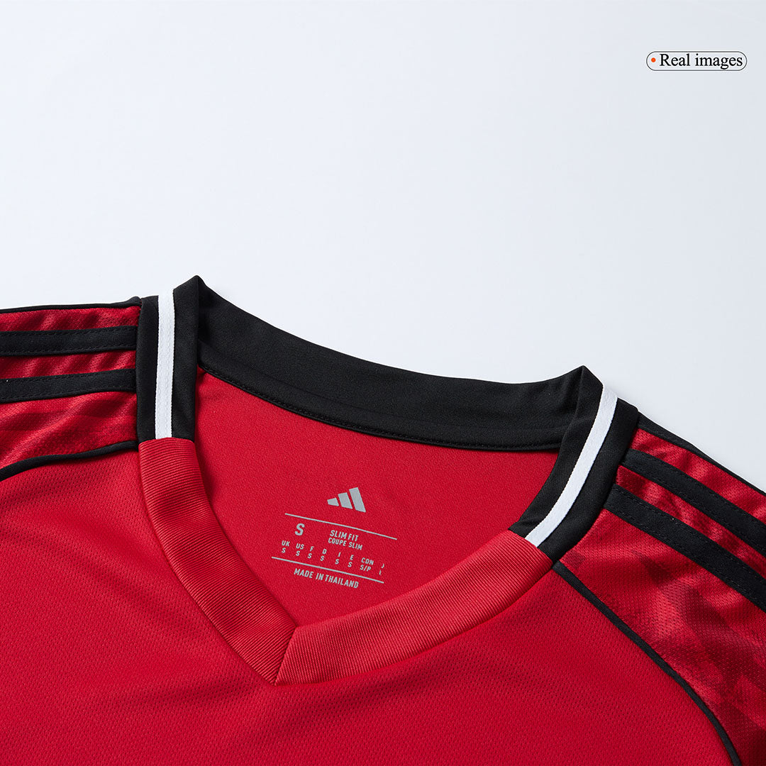 Manchester United Home Long Sleeve Soccer Jersey 2025/26 Red