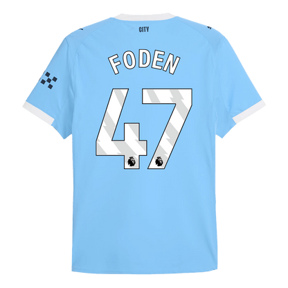 Authentic  FODEN #47 Manchester City Home Soccer Jersey 2025/26 Blue