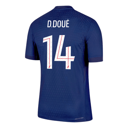 Authentic D.DOUÉ #14 PSG Home Soccer Jersey 2025/26 Navy