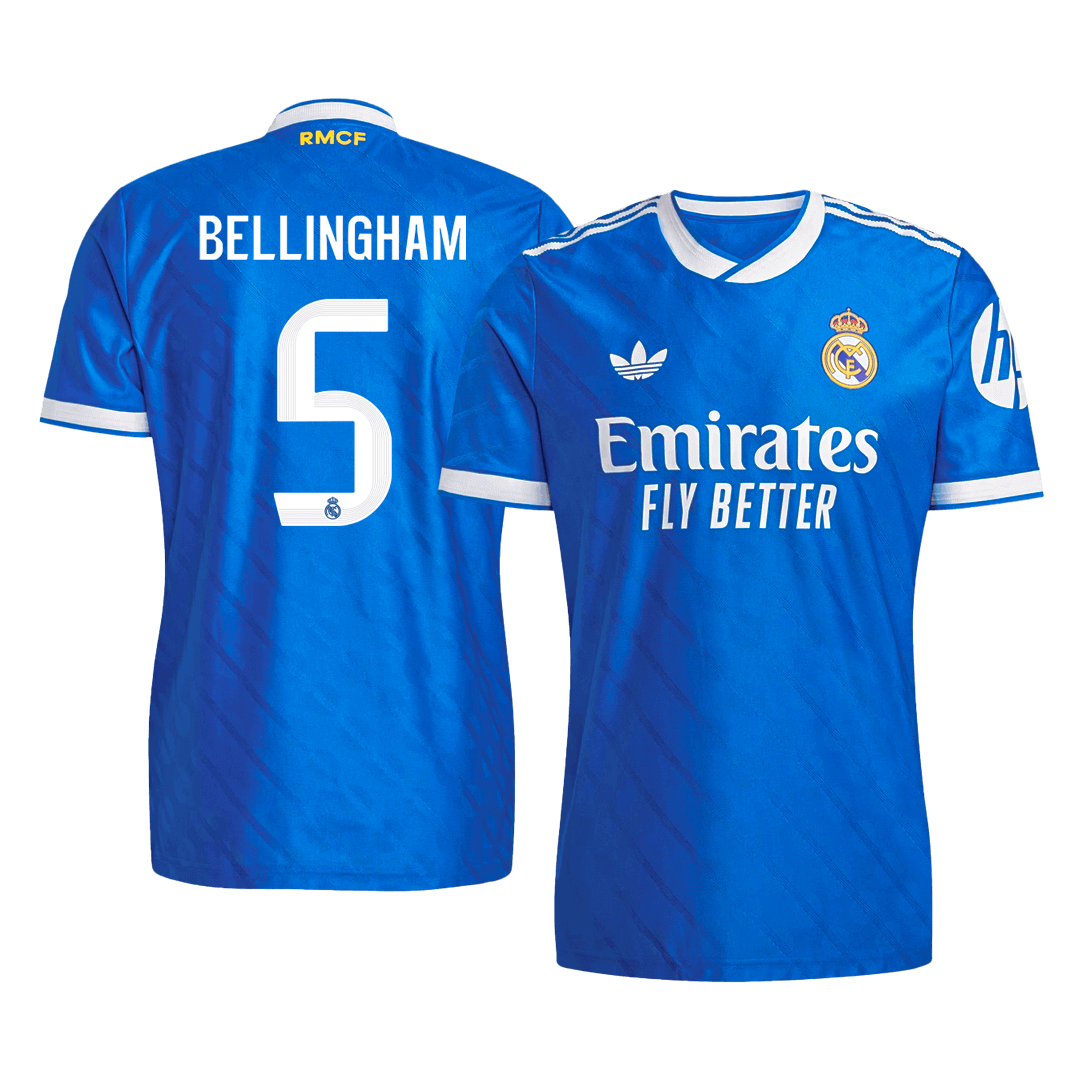 Authentic BELLINGHAM #5 Real Madrid Third Away Soccer Jersey 2025/26