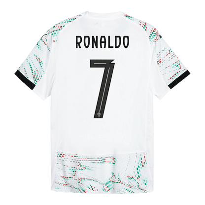 RONALDO #7 Authentic Portugal Away Soccer Jersey 2025 White