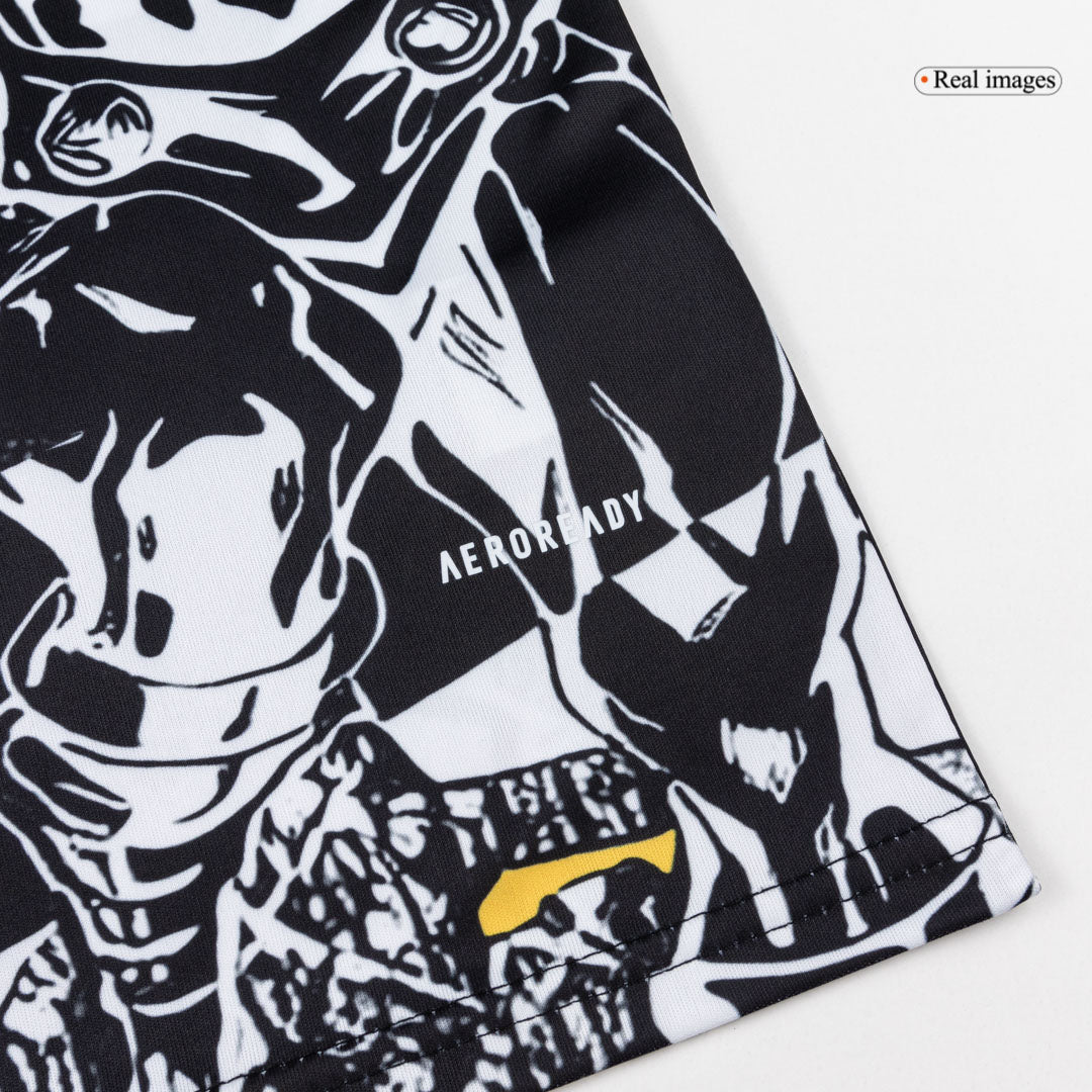 Real Madrid X Marvel Soccer Jersey 25/26 Black&White