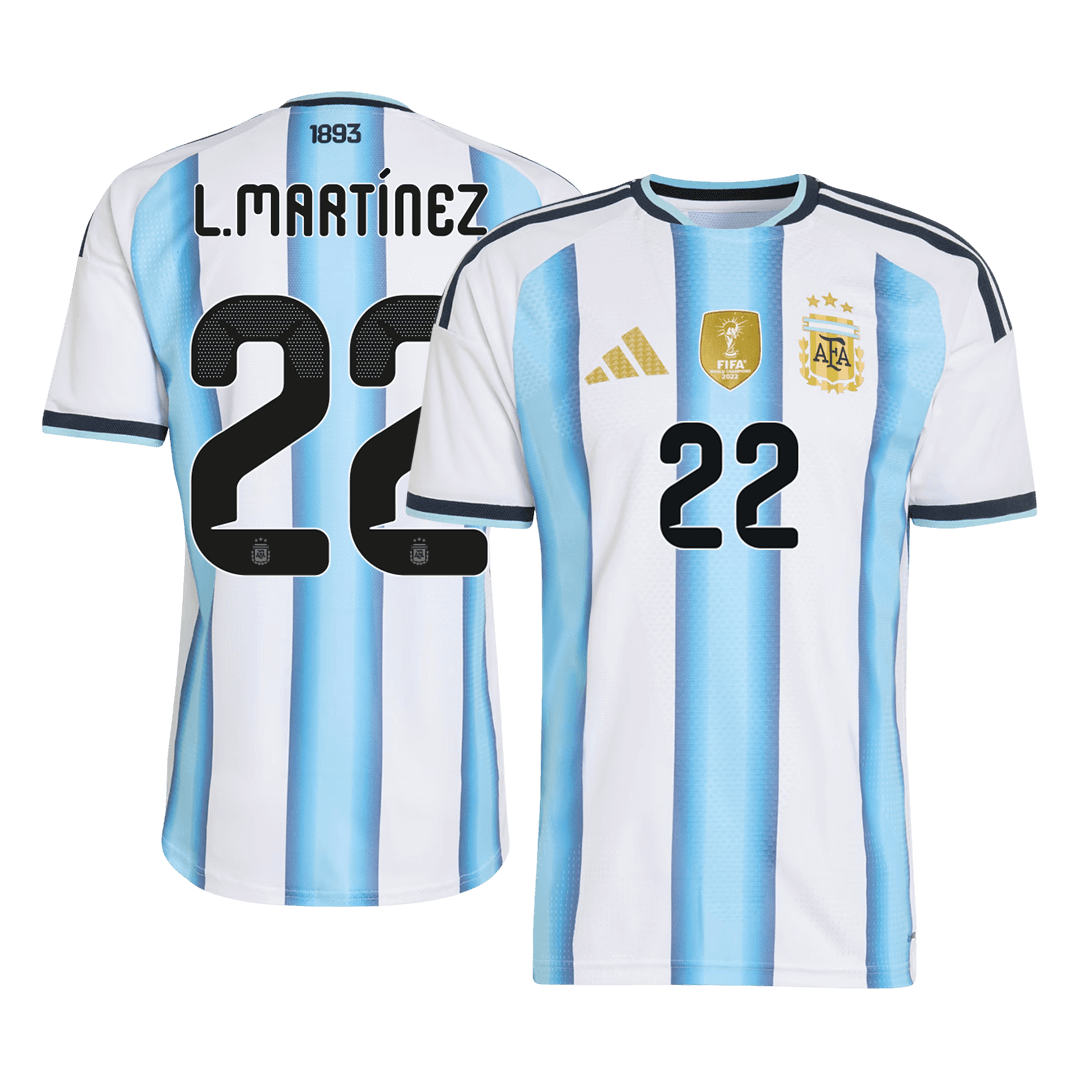 Authentic L.MARTÍNEZ #22 Argentina Home Soccer Jersey 2026
