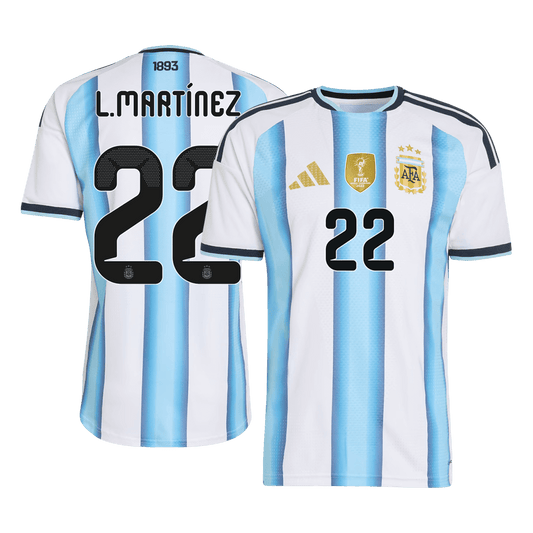 Authentic L.MARTÍNEZ #22 Argentina Home Soccer Jersey 2026