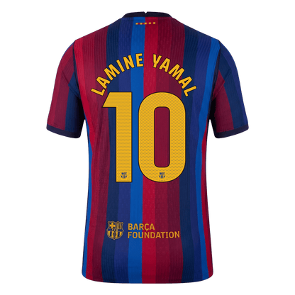 Player Version LAMINE YAMAL #10 Barcelona Home Football Jersey 2026/27 - image 3