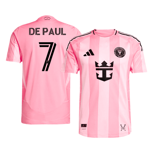 Authentic DE PAUL #7 Inter Miami CF Home Soccer Jersey 2025 Pink