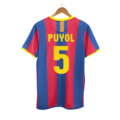 Retro PUYOL #5 2010/11 Barcelona Home Soccer Jersey