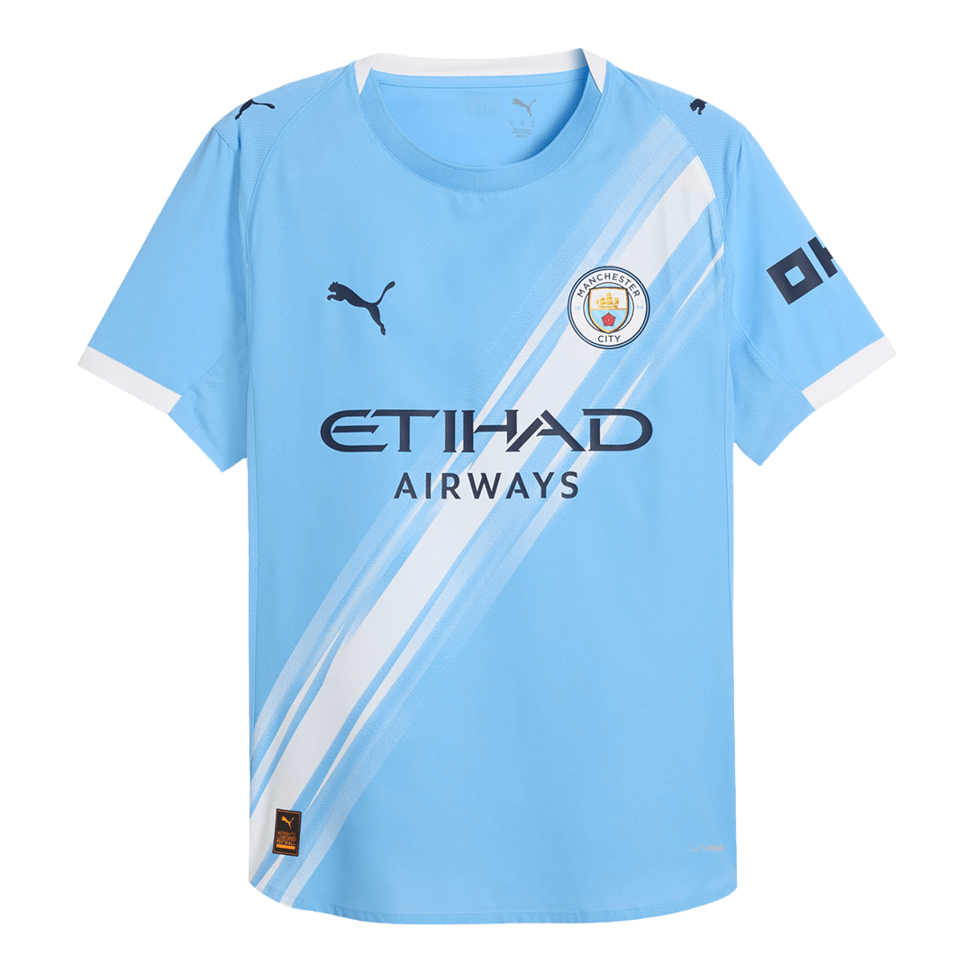 Authentic RODRIGO #16 Manchester City Home Soccer Jersey 2025/26 Blue - Club World Cup
