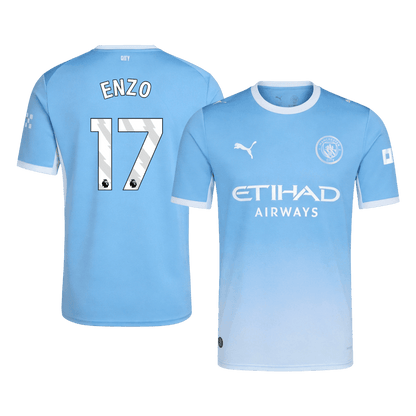 ENZO #17 Manchester City Home Soccer Jersey 26/27 Blue