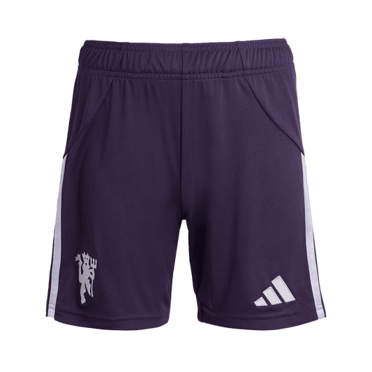 Manchester United Away Soccer Shorts 25/26 Purple