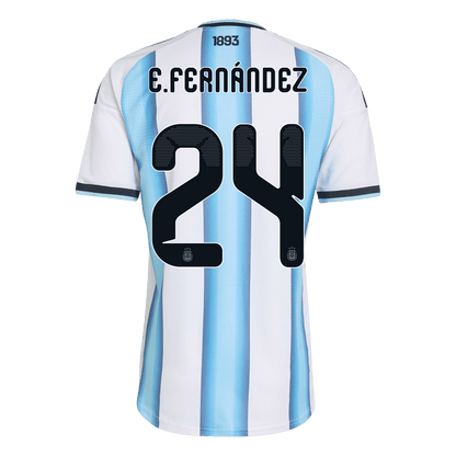Authentic E. FERNÁNDEZ #24 Argentina Home Soccer Jersey 2026