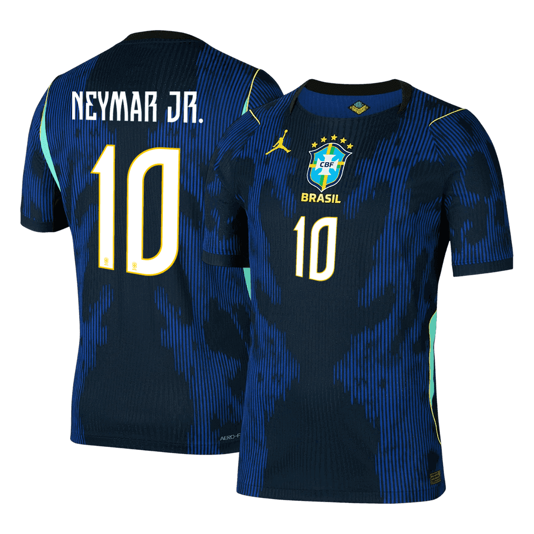 Authentic NEYMAR JR. #10 Brazil Away Soccer Jersey 2026