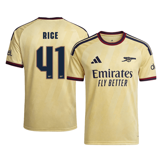 RICE #41 Arsenal Third Soccer Jersey 2026/27 Yellow - UCL