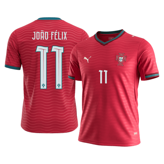 JO�O F�LIX #11 Portugal Home Football Shirt World Cup 2026 Red