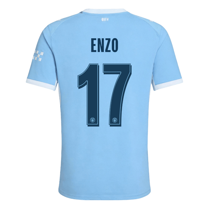 Authentic ENZO #17 Manchester City Home Soccer Jersey 2026/27