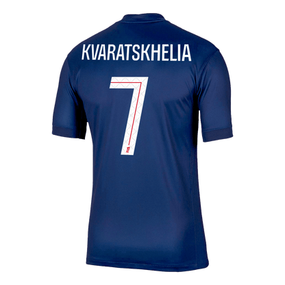 KVARATSKHELIA #7 PSG Home Soccer Jersey 2025/26 Navy