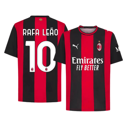 RAFA LEÃO #10 AC Milan Home Soccer Jersey 2026/27 Red&Black