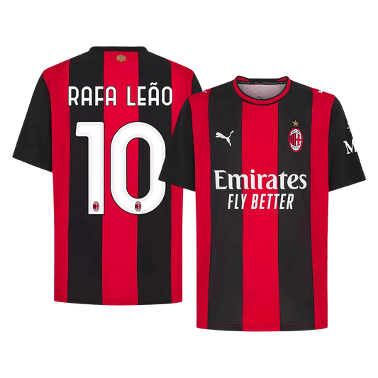 RAFA LEÃO #10 AC Milan Home Soccer Jersey 2026/27 Red&Black