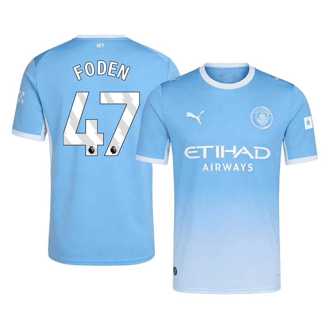 FODEN #47 Manchester City Home Football Shirt 26/27 Blue