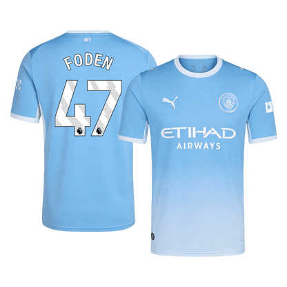 FODEN #47 Manchester City Home Football Shirt 26/27 Blue