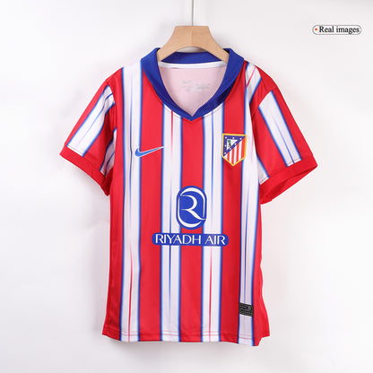 Kid's Atletico Madrid Home Soccer Jersey Kit(Jersey+Shorts) 2024/25