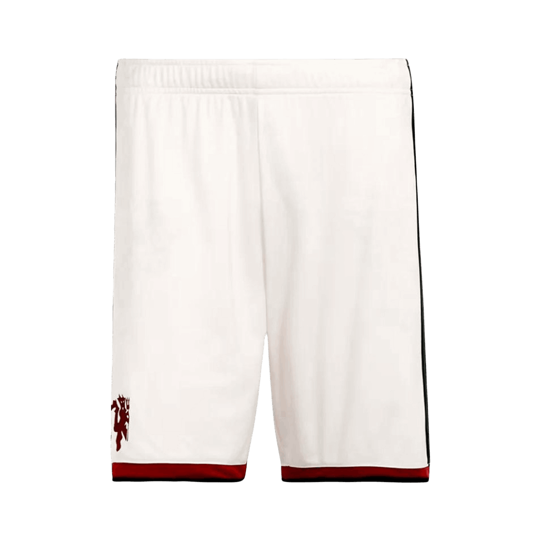 Manchester United Third Soccer Shorts 2026/27 White