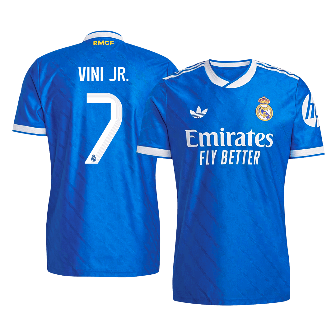 Authentic VINI JR. #7 Real Madrid Third Away Soccer Jersey 2025/26