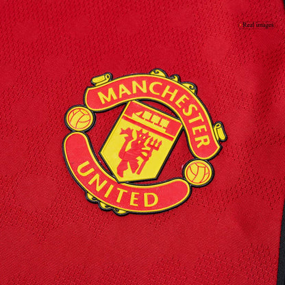 Authentic B.FERNANDES #8 Manchester United Home Soccer Jersey 2025/26 Red
