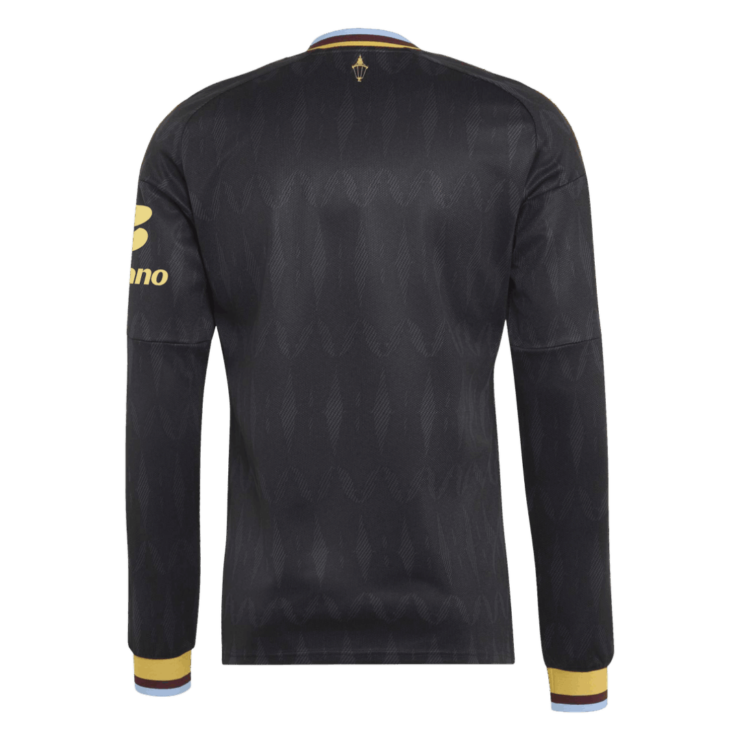 Aston Villa Away Long Sleeve Soccer Jersey 2026/27 Black