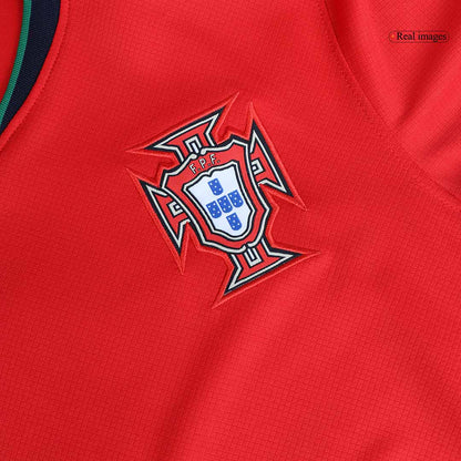 R.LEÃO  #17 Portugal Home Soccer Jersey Euro 2024
