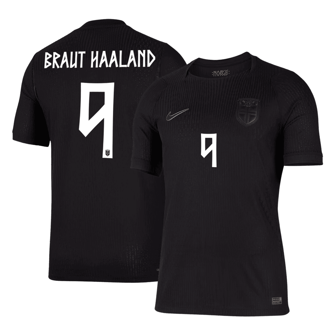 Authentic BRAUT HAALAND #9 Norway Away Soccer Jersey 2026