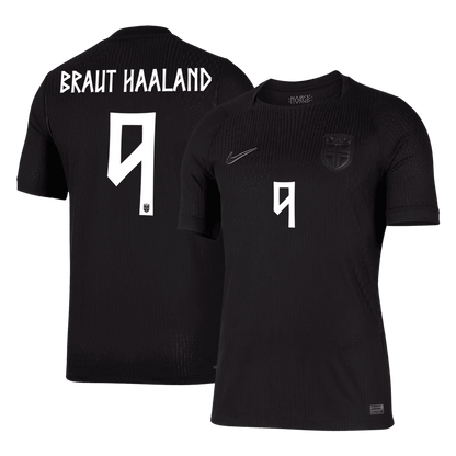 Authentic BRAUT HAALAND #9 Norway Away Soccer Jersey 2026