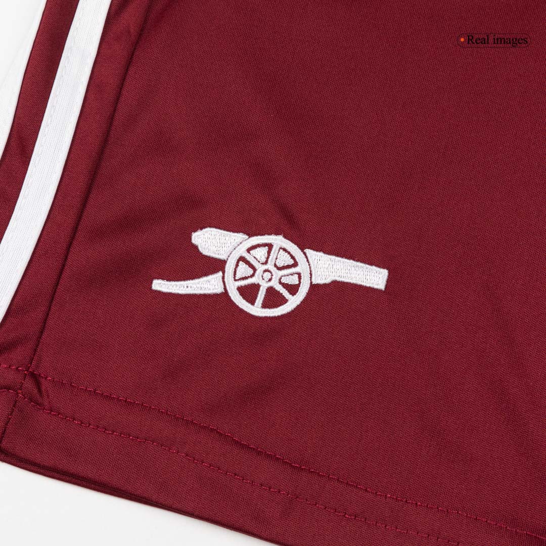 Kid's Arsenal Third Away Soccer Jersey Kit(Jersey+Shorts+Socks) 25/26 White