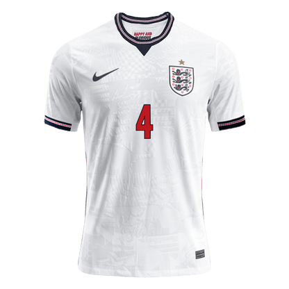 Player Version RICE #4 England Home Soccer Jersey 2026