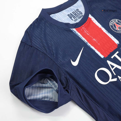 Authentic BARCOLA #29 PSG Home Soccer Jersey 2024/25 Navy - UCL
