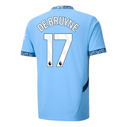 DE BRUYNE #17 Manchester City Home football shirt 2024/25