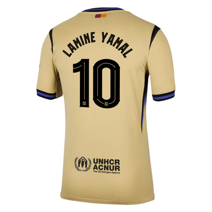 LAMINE YAMAL #10 Barcelona Away Soccer Jersey 2025/26 Yellow - UCL