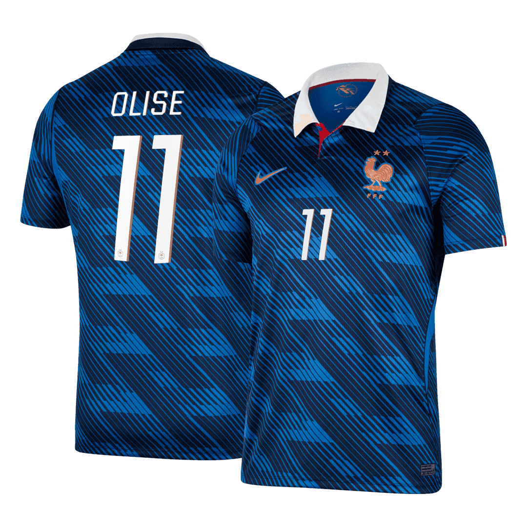 OLISE #11 France Home Soccer Jersey World Cup 2026 Blue