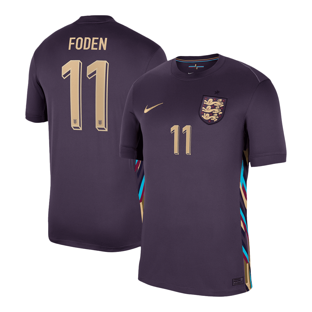 FODEN #11 England Away Soccer Jersey Euro 2024