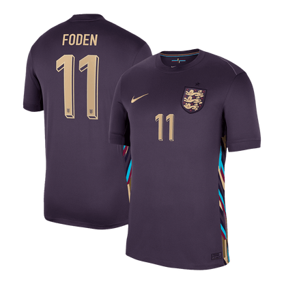 FODEN #11 England Away Soccer Jersey Euro 2024