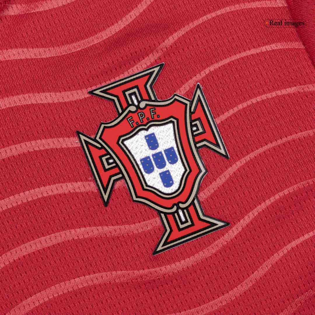 B. FERNANDES #8 Kid's Portugal Home Soccer Jersey Kit(Jersey+Shorts) World Cup 2026 Red