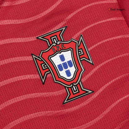 B. FERNANDES #8 Kid's Portugal Home Soccer Jersey Kit(Jersey+Shorts) World Cup 2026 Red