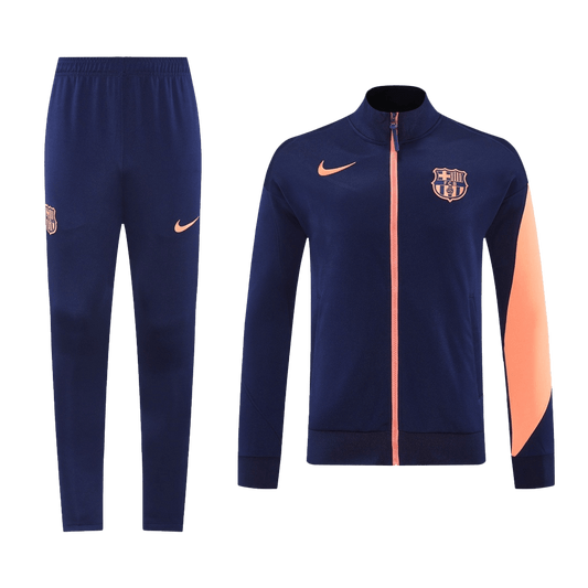 25/26 Barcelona Training Jacket Kit(Jacket+Pants) Navy&Orange