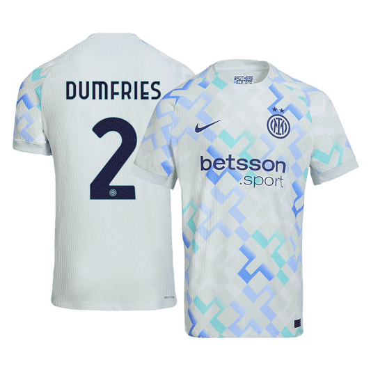 Authentic DUMFRIES #2 Inter Milan Away Soccer Jersey 2025/26