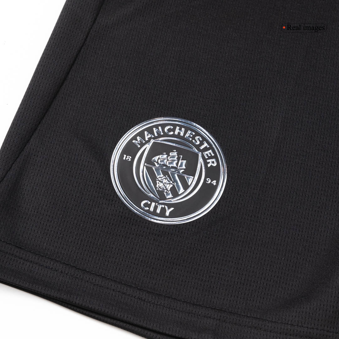 Manchester City Away Soccer Shorts 25/26 Black