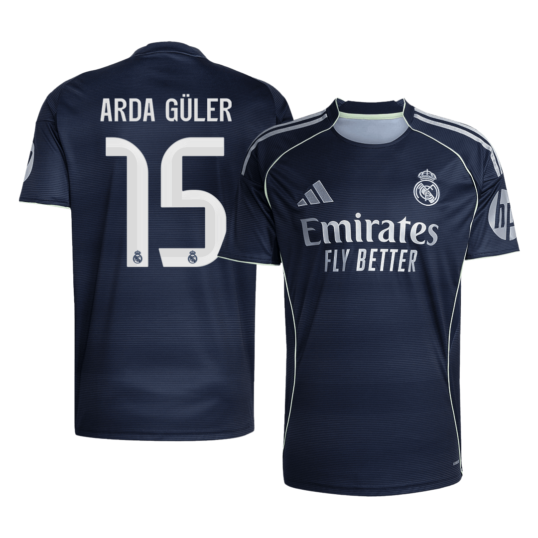 ARDA GÜLER #15 Real Madrid Away Soccer Jersey 2025/26 Navy