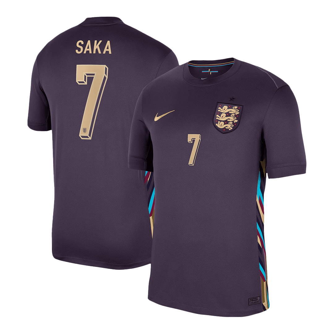 SAKA #7 England Away Soccer Jersey Euro 2024