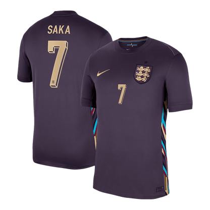 SAKA #7 England Away Soccer Jersey Euro 2024